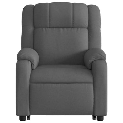 Poltrona Alzapersona Massaggi Elettrica Grigio Scuro Tessuto - homemem39