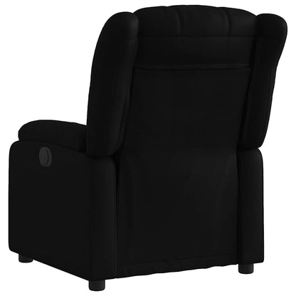 Poltrona Reclinabile Elettrica Nera in Similpelle | homemem39