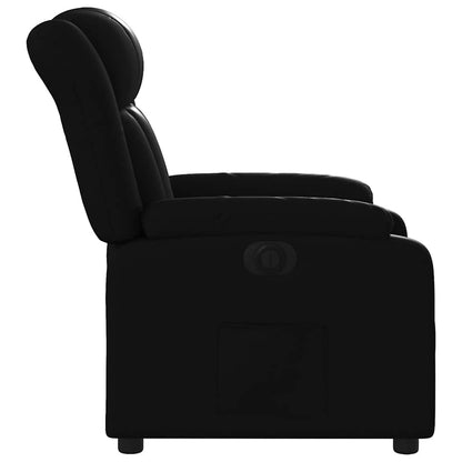 Poltrona Reclinabile Elettrica Nera in Similpelle | homemem39