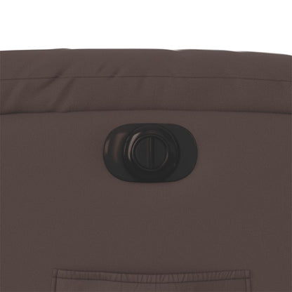 Poltrona Reclinabile Elettrica Marrone in Similpelle - homemem39