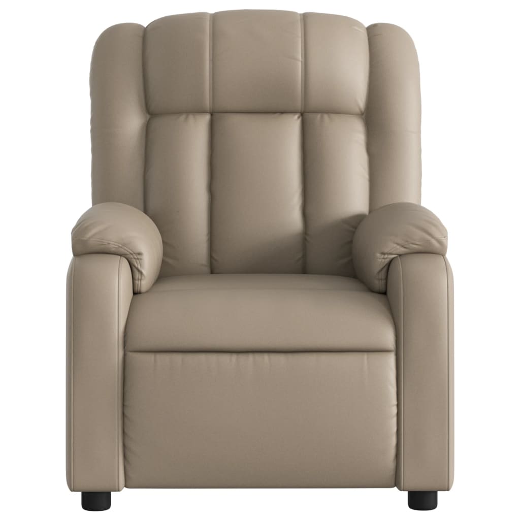 Poltrona Reclinabile Elettrica Cappuccino in Similpelle | homemem39
