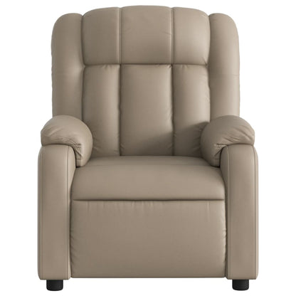 Poltrona Reclinabile Elettrica Cappuccino in Similpelle | homemem39
