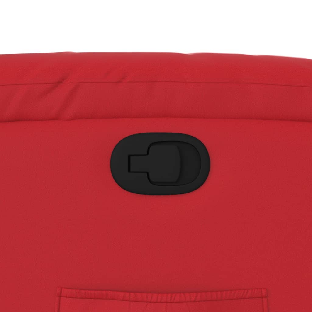 Poltrona Alzapersona Reclinabile Rosso in Similpelle - homemem39
