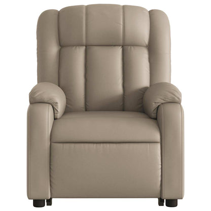 Poltrona Alzapersona Reclinante Elettrica Cappuccino Similpelle | homemem39