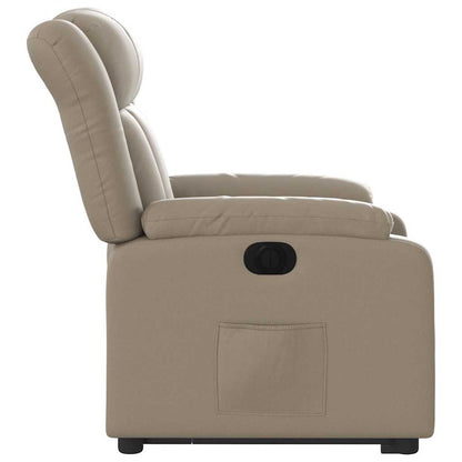 Poltrona Alzapersona Reclinante Elettrica Cappuccino Similpelle | homemem39