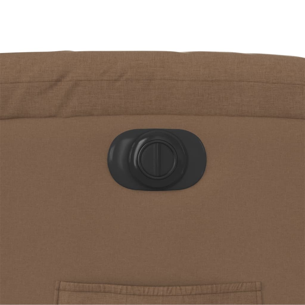 Poltrona Elettrica Reclinabile Marrone in Tessuto - homemem39