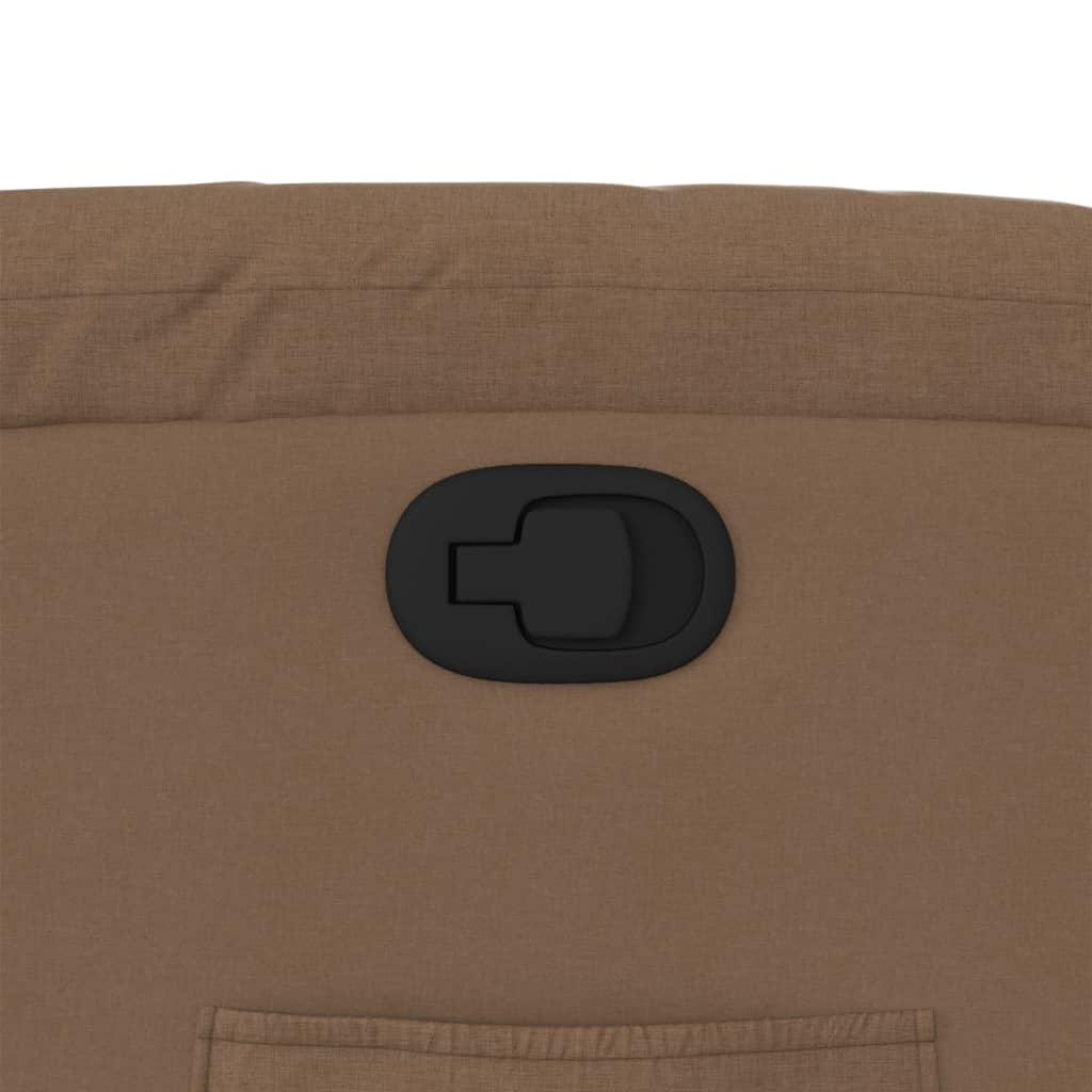 Poltrona Alzapersona Reclinabile Marrone in Tessuto - homemem39