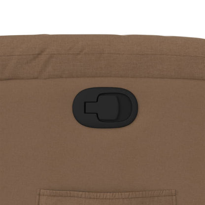 Poltrona Alzapersona Reclinabile Marrone in Tessuto - homemem39