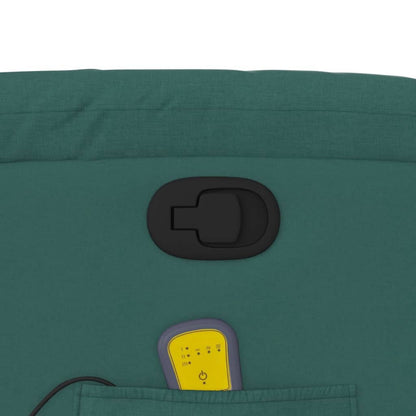 Poltrona Alzapersona Massaggiante Verde Scuro in Tessuto - homemem39