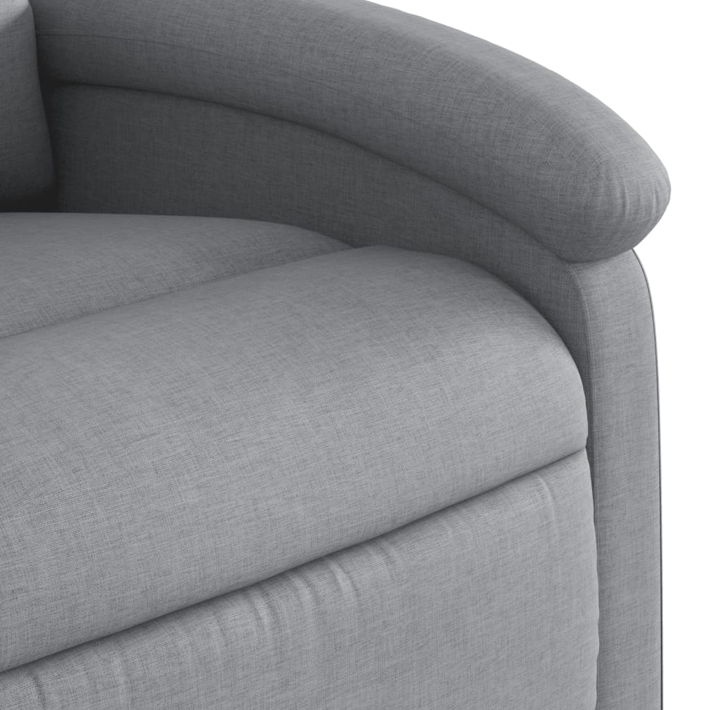Poltrona reclinabile in Tessuto Grigio Chiaro | homemem39
