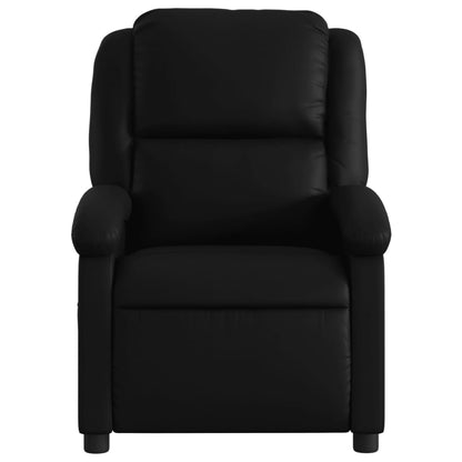 Poltrona reclinabile in Similpelle Nera | homemem39