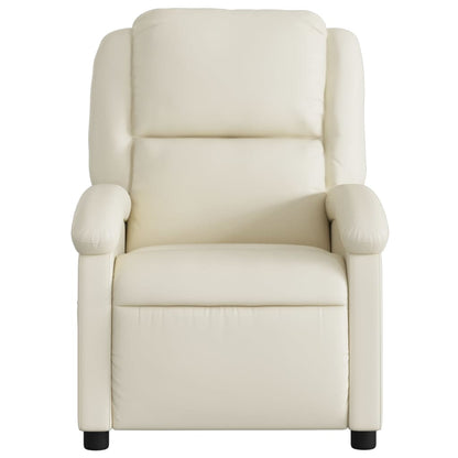 Poltrona reclinabile in Similpelle Crema | homemem39
