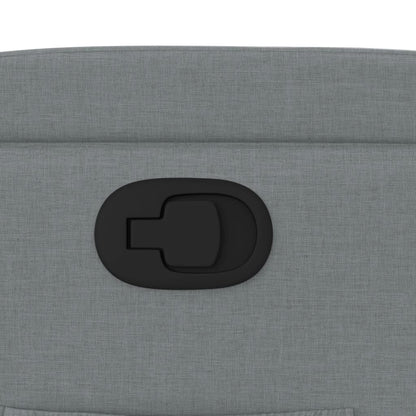 Poltrona reclinabile in tessuto grigio chiaro