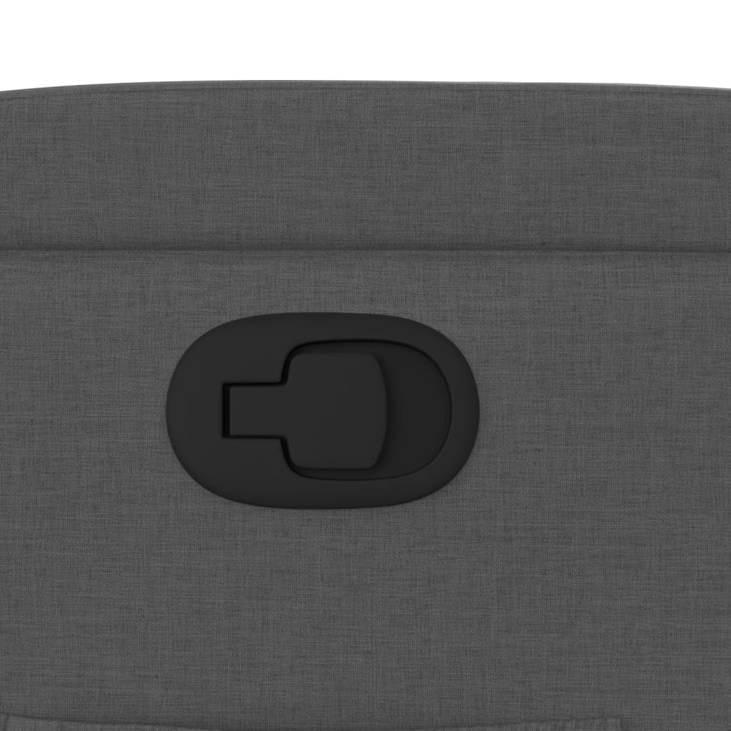 Poltrona reclinabile in tessuto grigio scuro