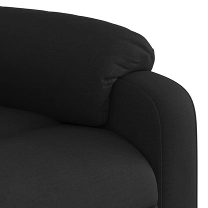 Poltrona reclinabile in tessuto nero