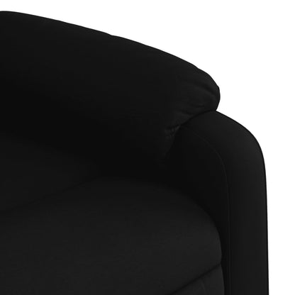 Poltrona reclinabile in tessuto nero
