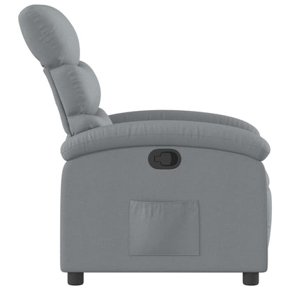 Poltrona reclinabile in Tessuto Grigio Chiaro