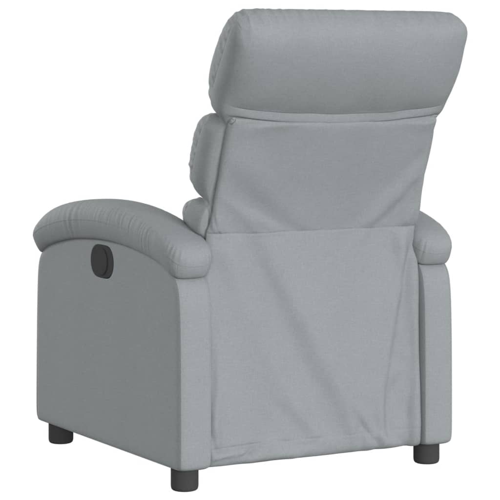 Poltrona reclinabile in Tessuto Grigio Chiaro | homemem39