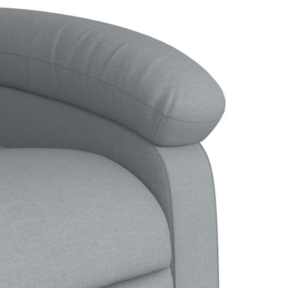 Poltrona reclinabile in Tessuto Grigio Chiaro | homemem39
