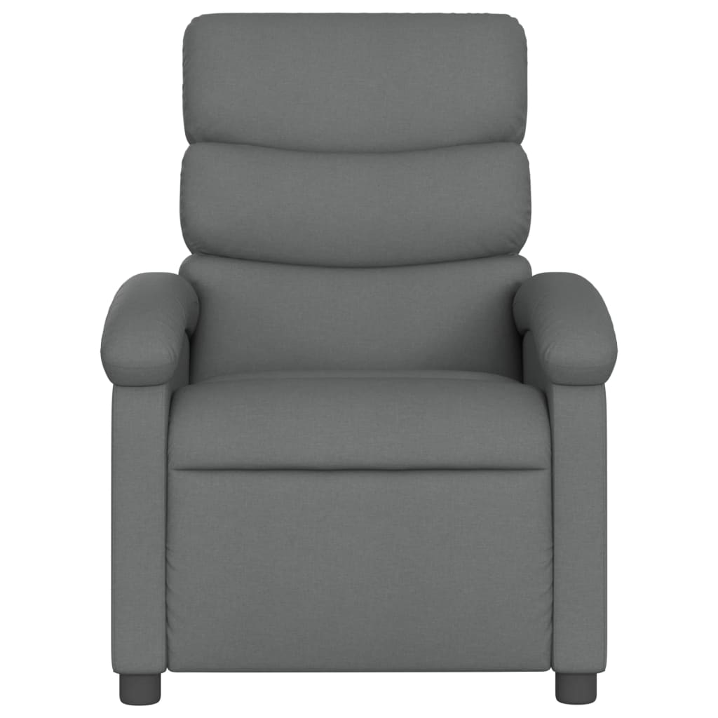 Poltrona reclinabile in Tessuto Grigio Scuro | homemem39