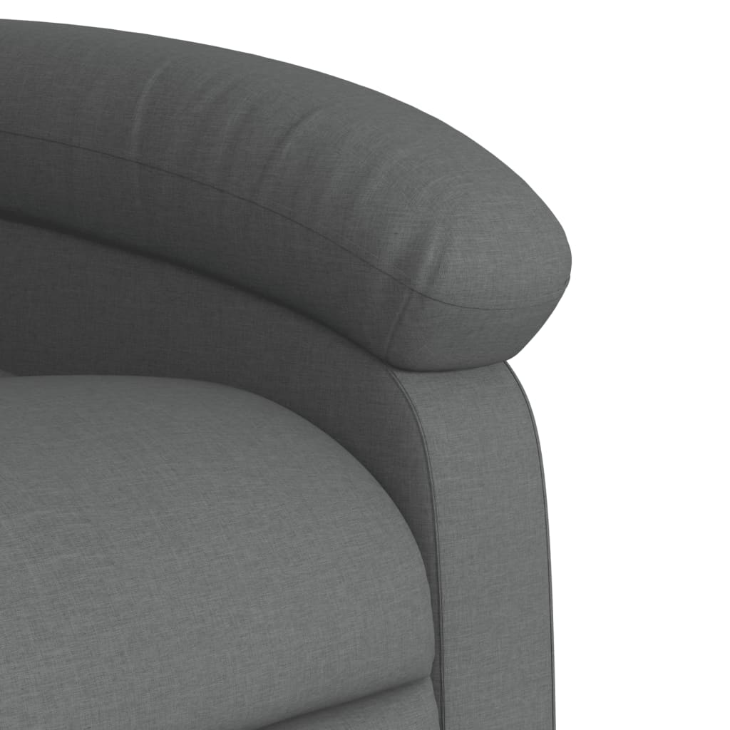 Poltrona reclinabile in Tessuto Grigio Scuro | homemem39