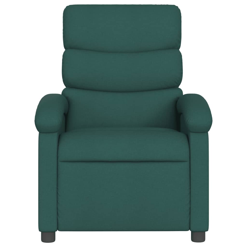 Poltrona reclinabile in Tessuto Verde Scuro | homemem39