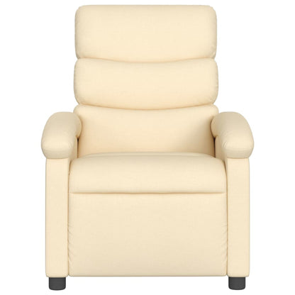 Poltrona reclinabile in Tessuto Crema | homemem39