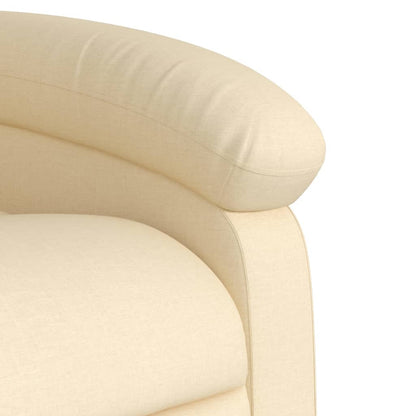 Poltrona reclinabile in Tessuto Crema | homemem39