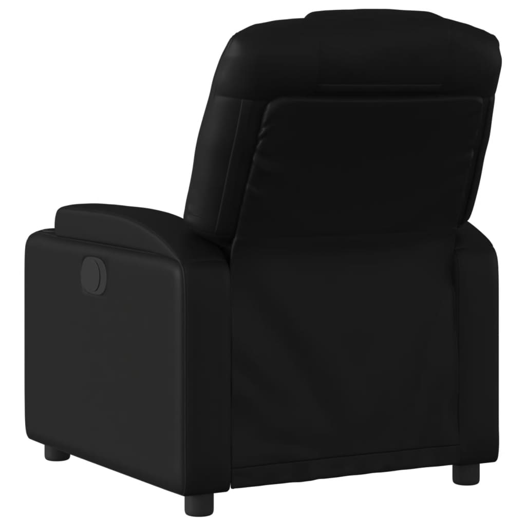 Poltrona reclinabile in Similpelle Nera | homemem39