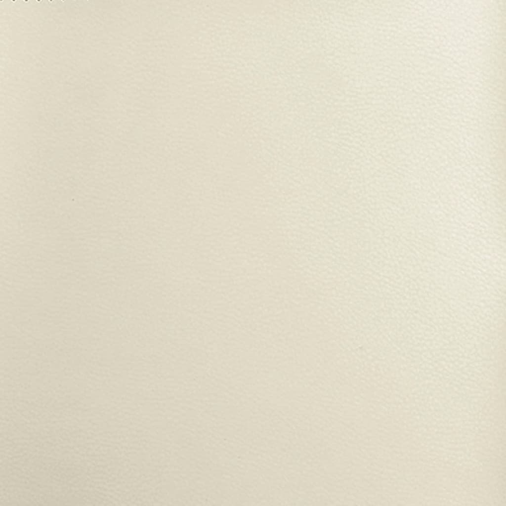 Poltrona reclinabile in similpelle color crema