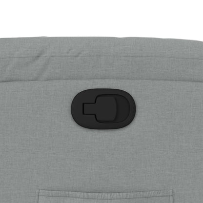 Poltrona reclinabile in Tessuto Grigio Chiaro | homemem39