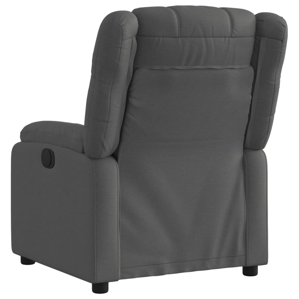 Poltrona reclinabile in Tessuto Grigio Scuro | homemem39