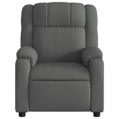 Poltrona reclinabile in Tessuto Grigio Scuro | homemem39