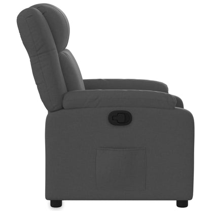 Poltrona reclinabile in Tessuto Grigio Scuro | homemem39