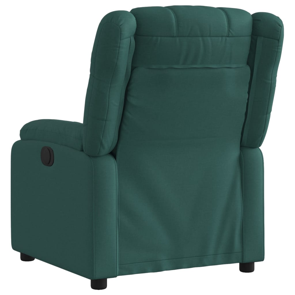 Poltrona reclinabile in Tessuto Verde Scuro | homemem39