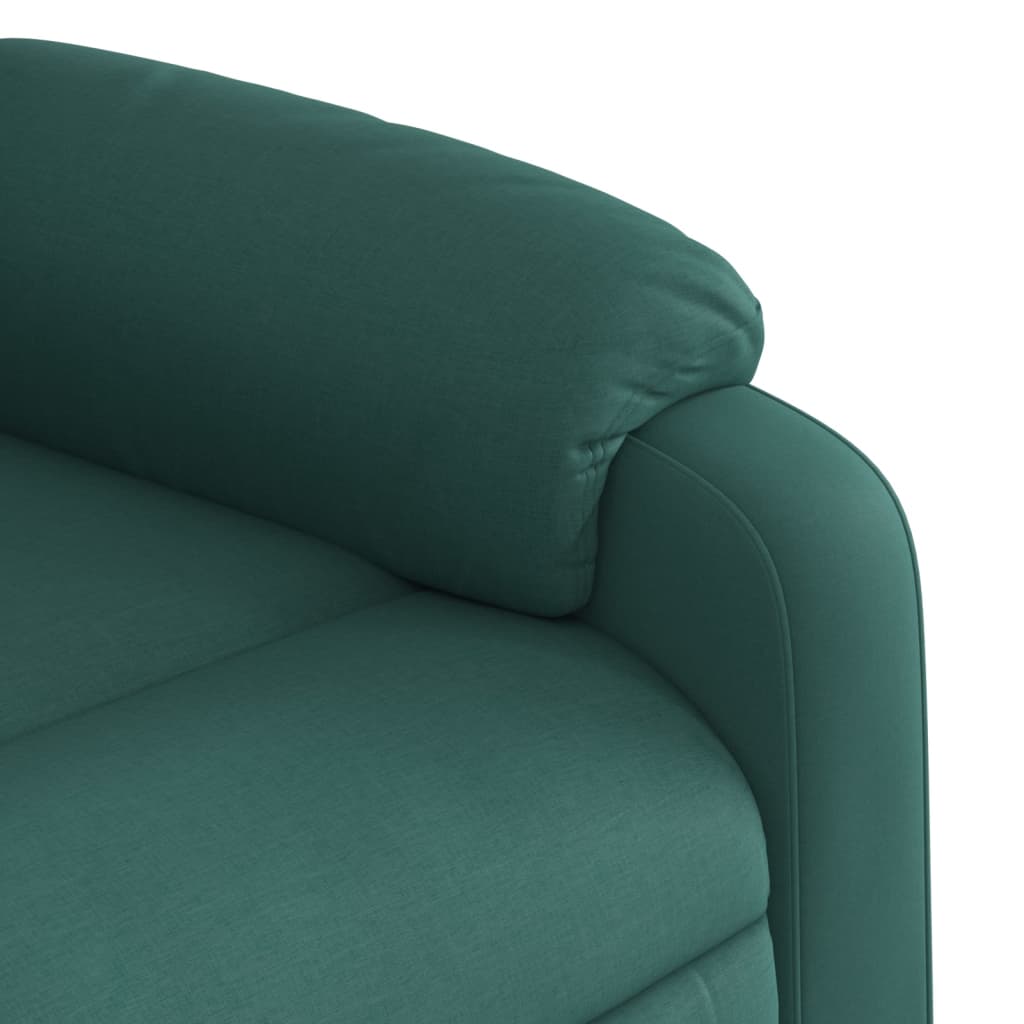 Poltrona reclinabile massaggiante in Tessuto Verde Scuro | homemem39