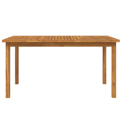 Set da Pranzo per Giardino 5 pz in Legno Massello di Acacia