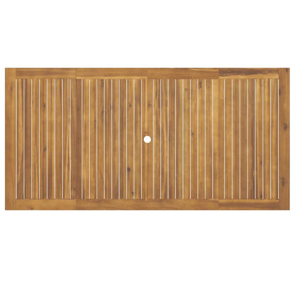Set da Pranzo da Giardino 9 pz Legno Massello di Acacia | homemem39
