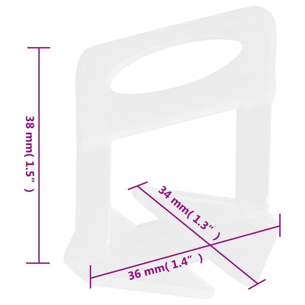 Clip di Livellamento per Piastrelle 250 pz 2 mm | homemem39