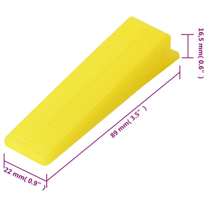 Sistema di Livellamento per Piastrelle 250 Cunei 500 Clip 1 mm | homemem39
