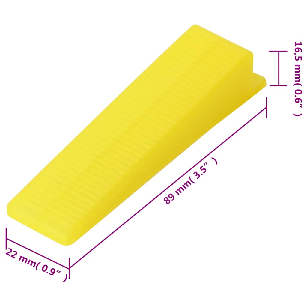 Sistema di Livellamento per Piastrelle 250 Cunei 500 Clip 2 mm | homemem39
