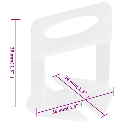 Sistema di Livellamento Piastrelle 500 Cunei 2500 Clip 1,5 mm | homemem39