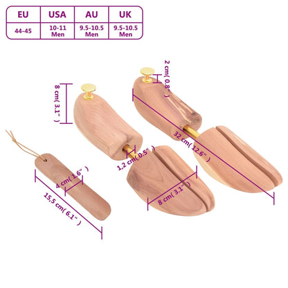 Allarga Scarpe con Calzascarpe EU 44-45 Legno Massello Cedro | homemem39