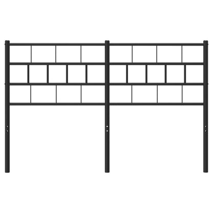 Testiera in Metallo Nero 140 cm - homemem39