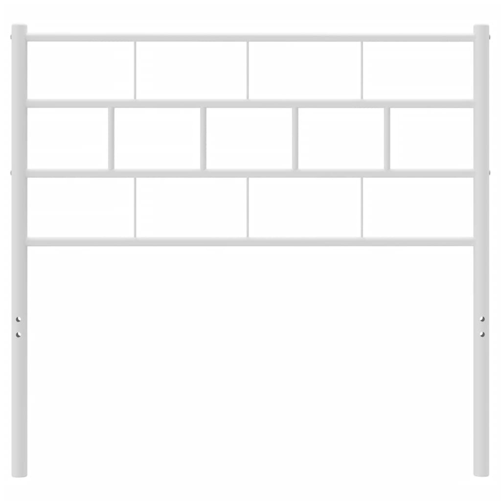 Testiera in Metallo Bianco 75 cm - homemem39