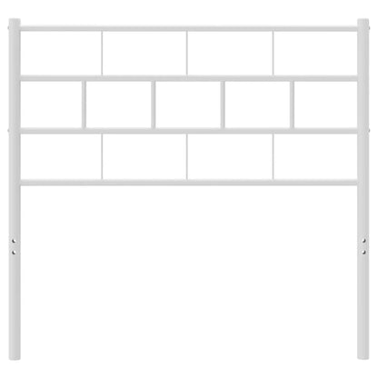 Testiera in Metallo Bianco 80 cm - homemem39