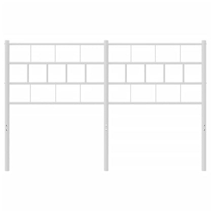 Testiera in Metallo Bianco 120 cm - homemem39