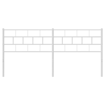 Testiera in Metallo Bianco 200 cm