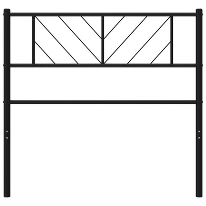 Testiera in Metallo Nero 90 cm - homemem39