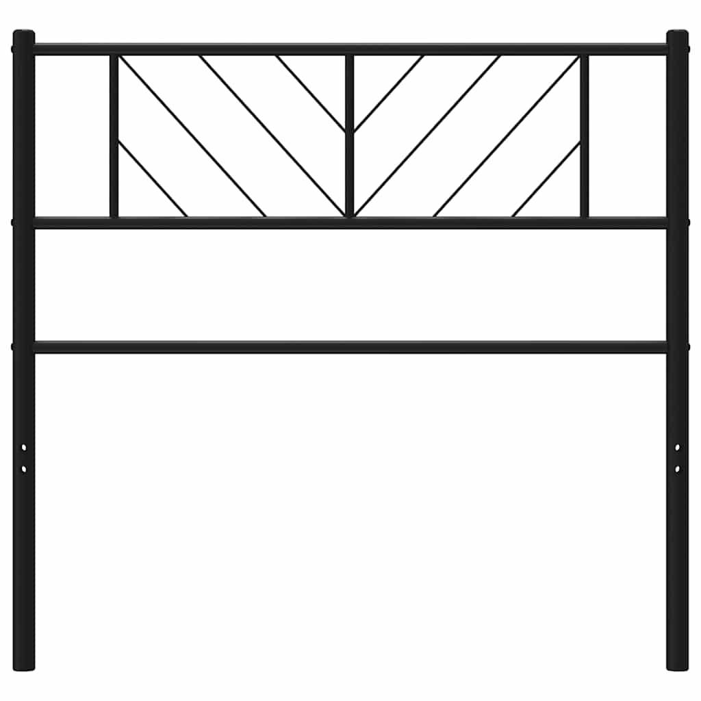 Testiera in Metallo Nero 100 cm - homemem39